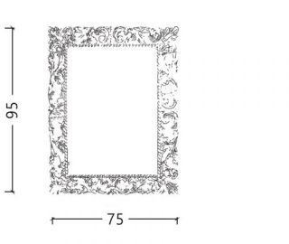 Зеркало Boheme Neoart серебро 516